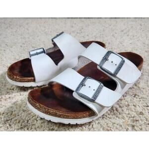 Birkenstock Arizona White Birko-Flor Women Size 9 - B13